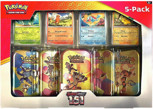 Pokémon 151 Costco 5 Mini Tin Box